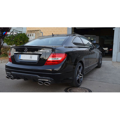 Aleron Mercedes Clase C W204 Coupe tipo C63 AMG Negro Brillo