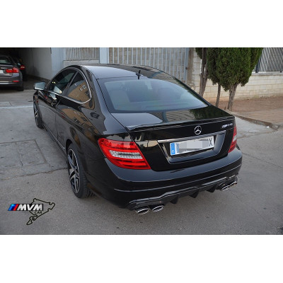 Aleron Mercedes Clase C W204 Coupe tipo C63 AMG Negro Brillo