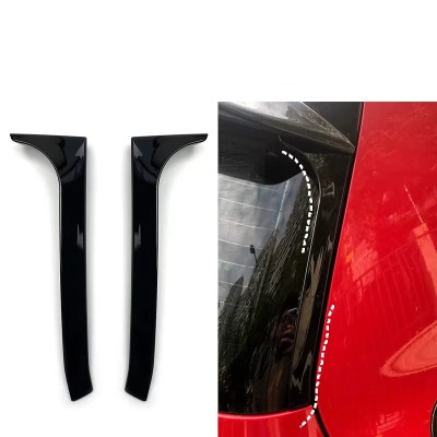 Aletines laterales para Volkswagen Golf 6 GTI GTD R Negro Brillo