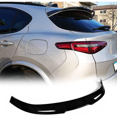 Alerón Superior para Alfa Romeo Stelvio SUV +2016 Negro Brillo