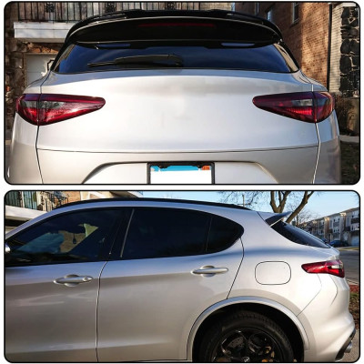 Alerón Superior para Alfa Romeo Stelvio SUV +2016 Negro Brillo