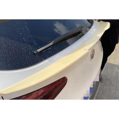 Alerón de porton trasero para Alfa Romeo Stelvio SUV +2016 Negro Brillo