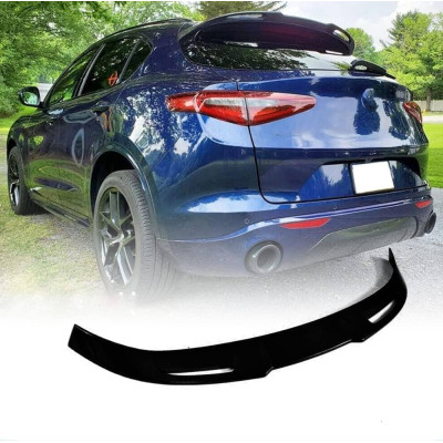 Alerón Superior para Alfa Romeo Stelvio SUV +2016 Negro Brillo