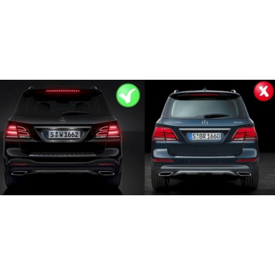 Kit de Carrocería Completo look AMG para Mercedes GLE W166 SUV 2015–2018