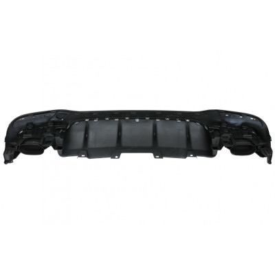Difusor Trasero para Mercedes GLE W166 SUV AMG 2015–2018 con Salidas de Escape Cromadas