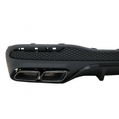 Difusor Trasero para Mercedes GLE W166 SUV AMG 2015–2018 con Salidas de Escape Negras