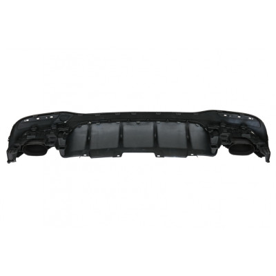 Difusor Trasero para Mercedes GLE W166 SUV AMG 2015–2018 con Salidas de Escape Negras