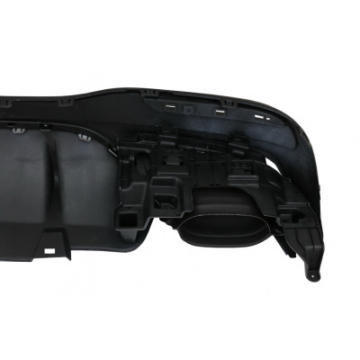 Difusor Trasero para Mercedes GLE W166 SUV AMG 2015–2018 con Salidas de Escape Negras