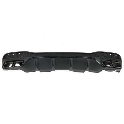 Difusor Trasero para Mercedes GLE W166 SUV AMG 2015–2018 con Salidas de Escape Negras