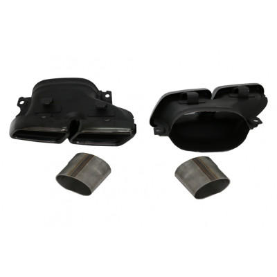 Difusor Trasero para Mercedes GLE W166 SUV AMG 2015–2018 con Salidas de Escape Negras