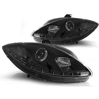 Faros Delanteros DRL Negros para SEAT León y Altea 2009–2012