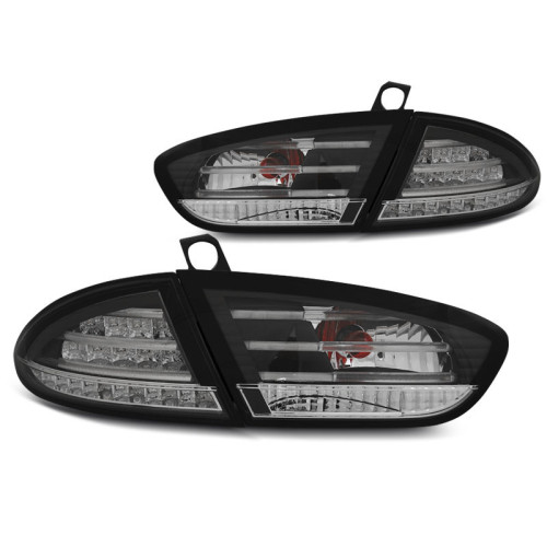 Set Pilotos Led traseros Seat Leon MK2 2009-2012 Negro/Blanco