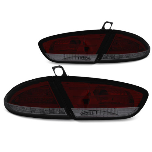 Set Pilotos Led traseros Seat Leon MK2 2009-2012 Rojo/Ahumado