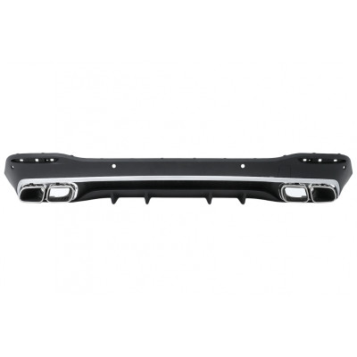 Difusor trasero con Salidas de escape para Mercedes GLS X167 2019-2024 look GLS 63 AMG