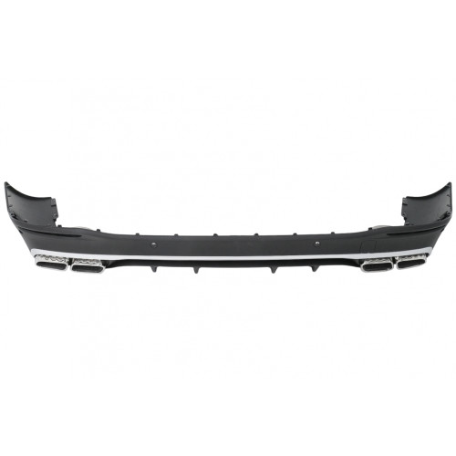 Difusor trasero con Salidas de escape para Mercedes GLS X167 2019-2024 look GLS 63 AMG