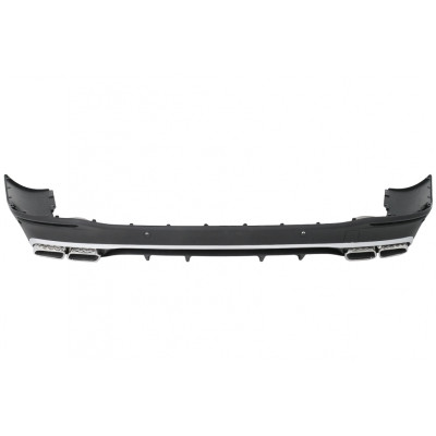 Difusor trasero con Salidas de escape para Mercedes GLS X167 2019-2024 look GLS 63 AMG