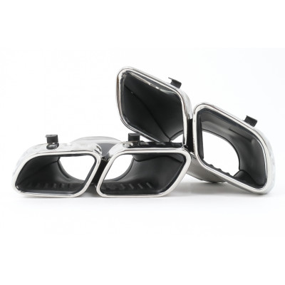 Difusor trasero con Salidas de escape para Mercedes GLS X167 2019-2024 look GLS 63 AMG