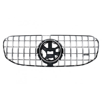 Parrilla Rejilla para Mercedes GLS SUV X167 2019-2023 look GT-R Panamericana Cromada
