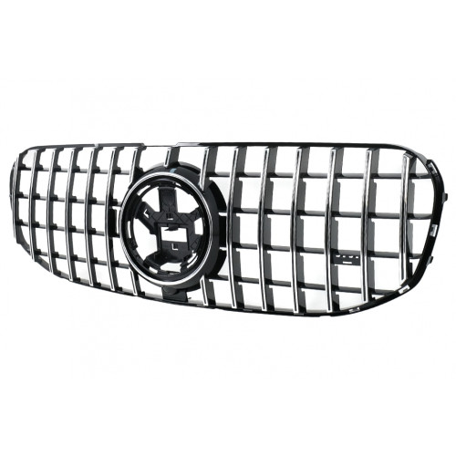 Parrilla Rejilla para Mercedes GLS SUV X167 2019-2023 look GT-R Panamericana Cromada