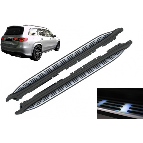 Estriberas Laterales con Luz LED para Mercedes GLS X167 2019–2023
