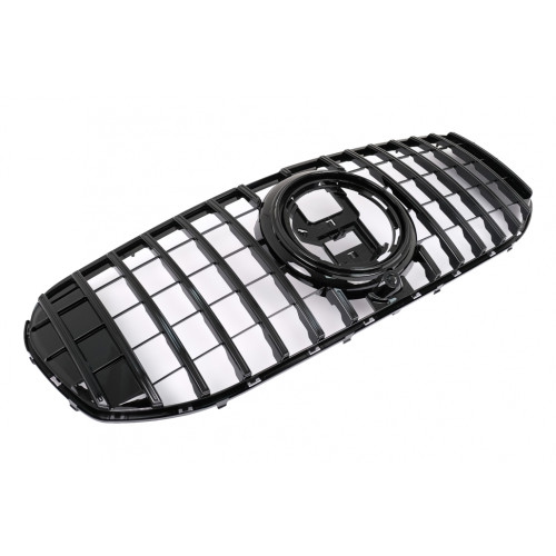 Parrilla Rejilla para Mercedes GLS SUV X167 2019-2023 look GT-R Panamericana Negra