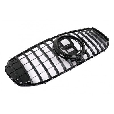 Parrilla Rejilla para Mercedes GLS SUV X167 2019-2023 look GT-R Panamericana Negra
