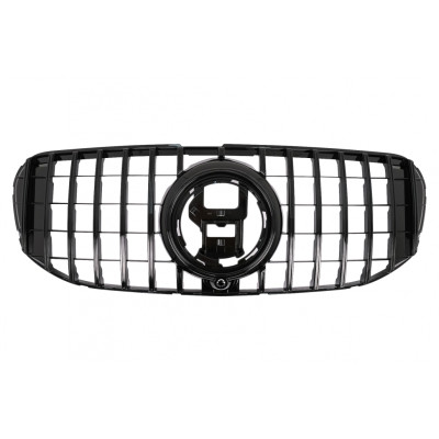 Parrilla Rejilla para Mercedes GLS SUV X167 2019-2023 look GT-R Panamericana Negra