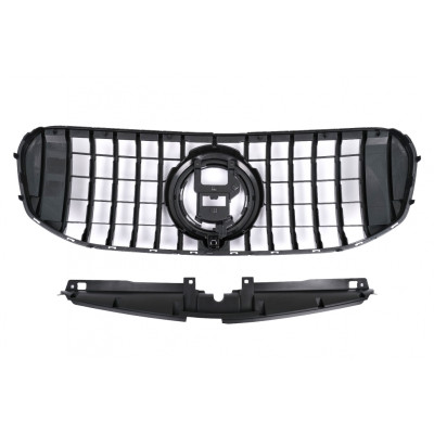 Parrilla Rejilla para Mercedes GLS SUV X167 2019-2023 look GT-R Panamericana Negra