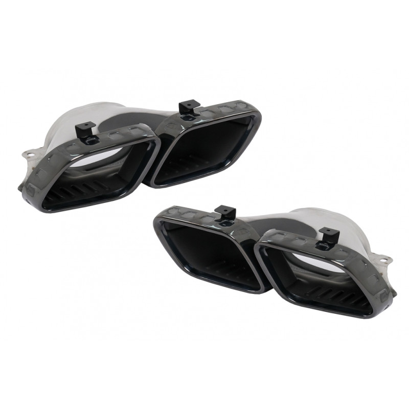 Salidas de escape Negras para Mercedes GLE SUV W167 - GLE COUPE C167 - GLS X167 - AMG GT X290