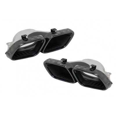 Salidas de escape Negras para Mercedes GLE SUV W167 - GLE COUPE C167 - GLS X167 - AMG GT X290
