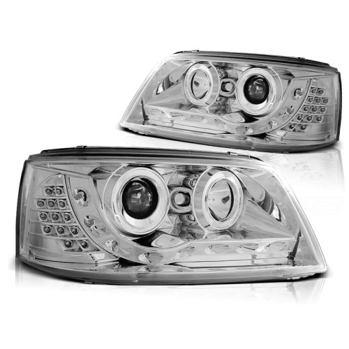 Faros Daylight Cromados para Volkswagen Transporter T5 2003–2009
