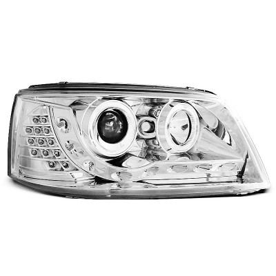Faros Daylight Cromados para Volkswagen Transporter T5 2003–2009