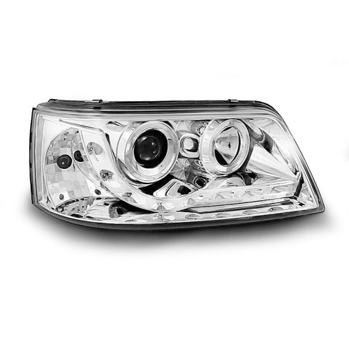Faros Daylight Cromados para Volkswagen T5 2003–2009