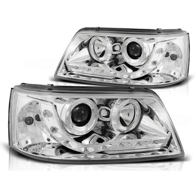 Faros Daylight Cromados para Volkswagen T5 2003–2009