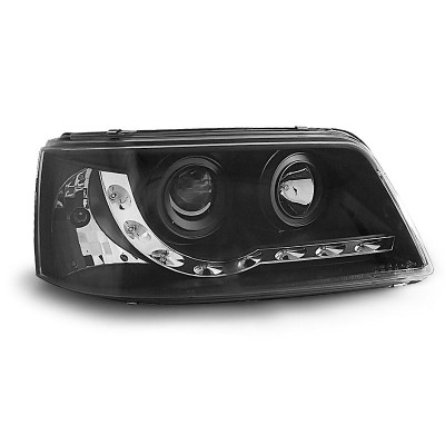 Faros Daylight Negros para Volkswagen T5 2003–2009