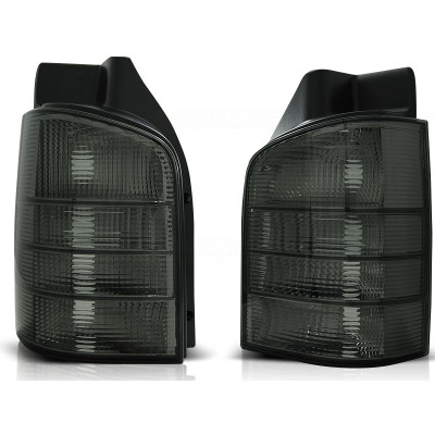 Pilotos Traseros Negro Ahumado para Volkswagen Transporter T5 2003–2009 con Porton Abatible