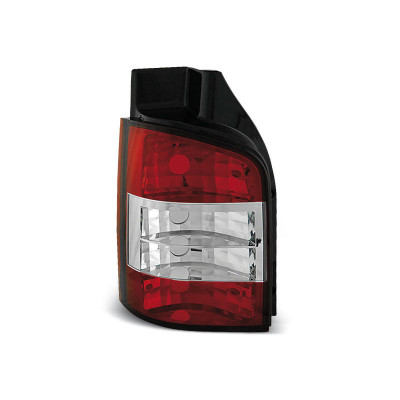 Pilotos Traseros Rojo Transparente para Volkswagen Transporter T5 2003–2009 con Porton Abatible