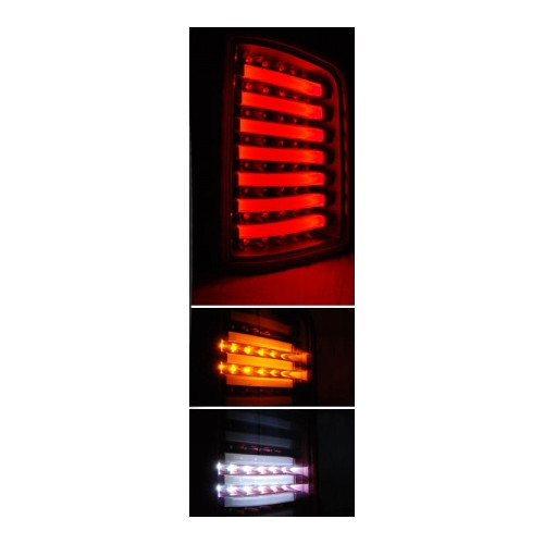 Set Pilotos traseros Full LED Rojos para Volkswagen Transporter T5 2003-2015 Porton Abatible