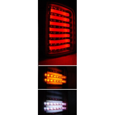 Set Pilotos traseros Full LED Rojos para Volkswagen Transporter T5 2003-2015 Porton Abatible
