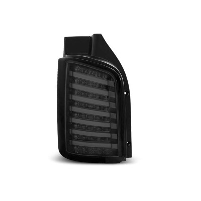 Set Pilotos traseros Full LED Negro Transparente para Volkswagen Transporter T5 2003-2015 Porton Abatible