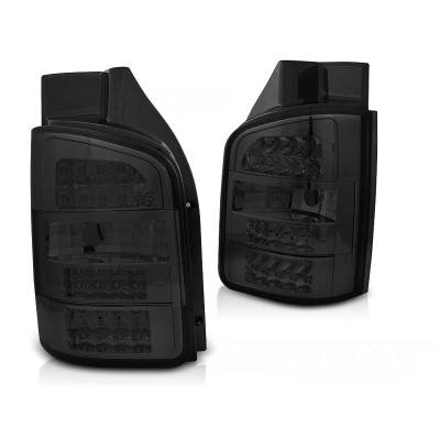 Pilotos Traseros LED Negro/Ahumado para VW Transporter T5 2003–2009 con Doble Puerta