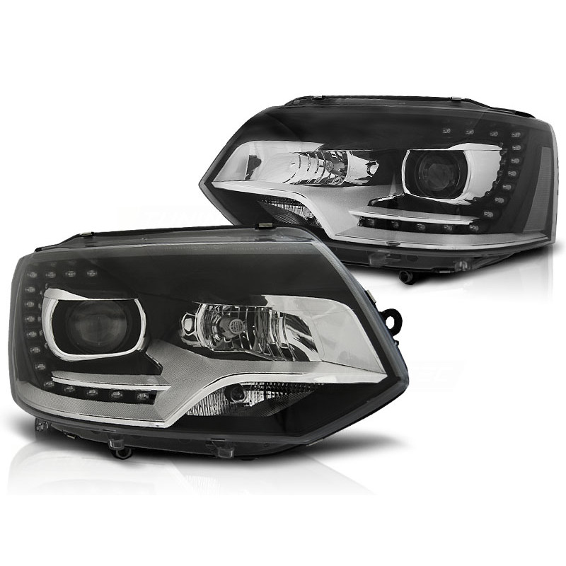 Faros delanteros Volkswagen Transporter T5 Look Xenon DRL