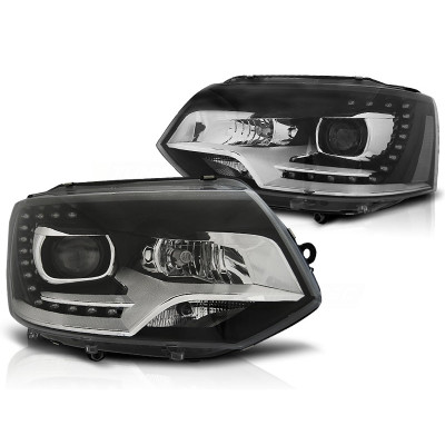 Faros delanteros Volkswagen Transporter T5 Look Xenon DRL