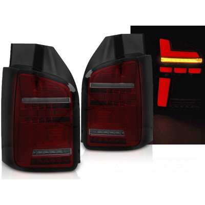 Pilotos Traseros LED Secuenciales Rojo Ahumado VW Transporter T5 2003-2009 doble puerta