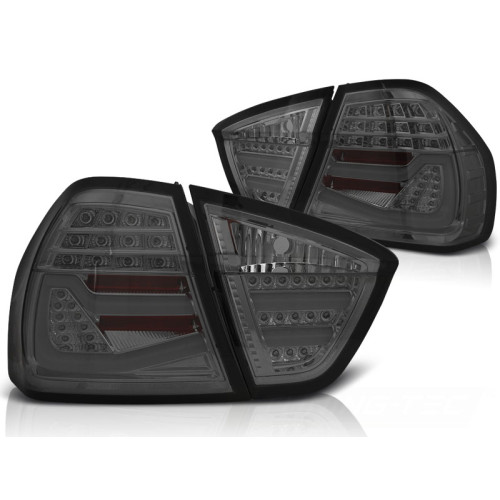 Pilotos traseros LED Bar BMW Serie 3 E90 Gris Ahumados