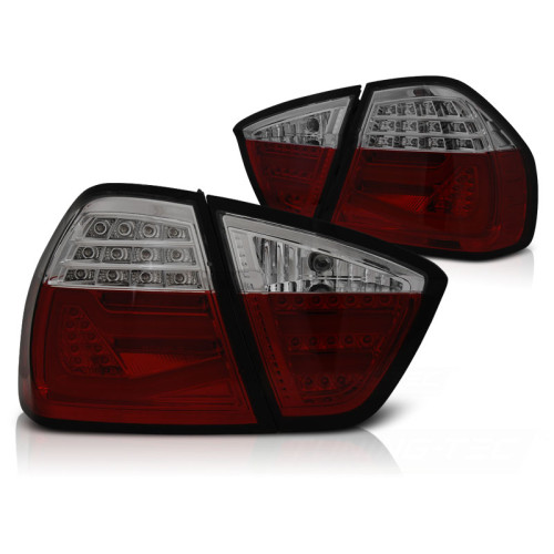 Pilotos traseros LED Bar BMW Serie 3 E90 Rojo Ahumado