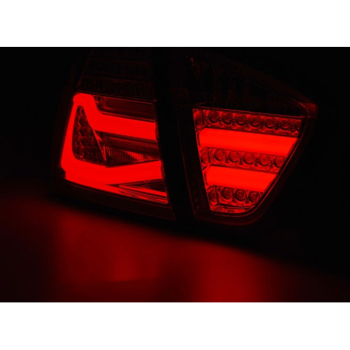 Pilotos traseros LED Bar BMW Serie 3 E90 Gris Ahumados