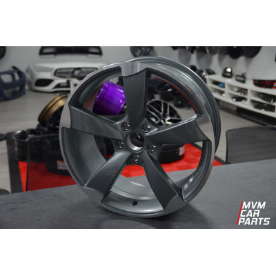 Juego de 4 Llantas 18 Audi Rotor Antracita Brillo AU090