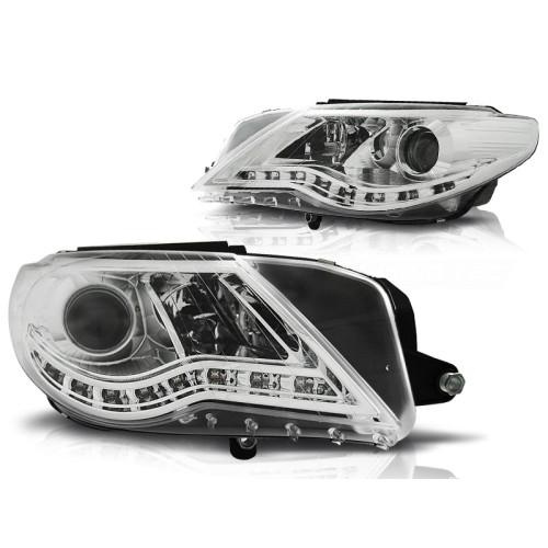 Faros Daylight Volkswagen Passat CC 2008–2012 Fondo Cromado