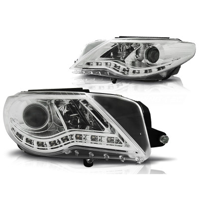 Faros Daylight Volkswagen Passat CC 2008–2012 Fondo Cromado